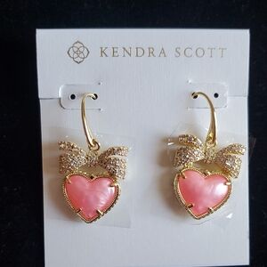 Kendra Scott Haisley Heart Drop Earrings